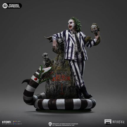 Beetlejuice from Beetlejuice Beetlejuice Statue Art Scale 1/10 Iron Studios LM Treasures - IR