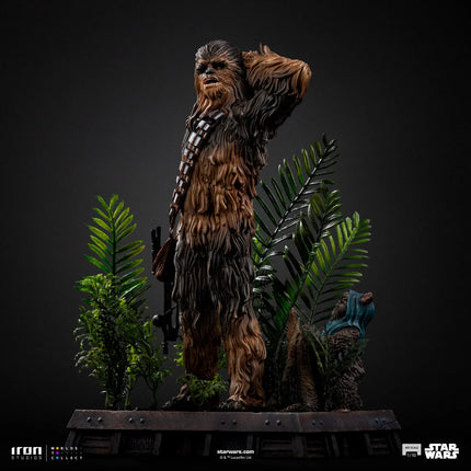 Star Wars Chewbacca and Tokkat Art Scale 1/10 Statue Iron Studios LM Treasures - IR