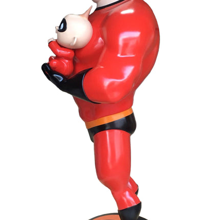 Disney Mr. Incredible and Jack Jack Life Size Statue - LM Treasures 