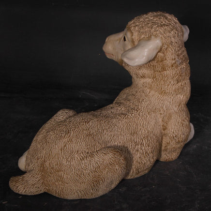 Resting Baby Merino Lamb Life Size Statue - LM Treasures 