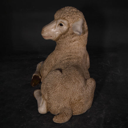 Resting Baby Merino Lamb Life Size Statue - LM Treasures 