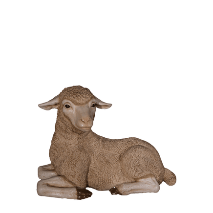 Resting Baby Merino Lamb Life Size Statue - LM Treasures 