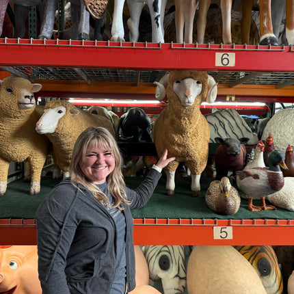 Merino Ram Life Size Statue