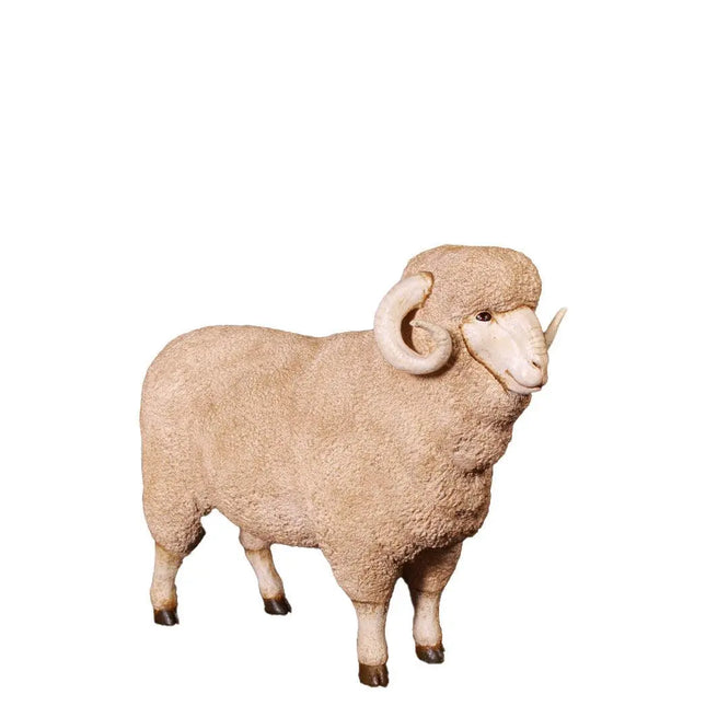 Merino Ram Life Size Statue LM Treasures - H