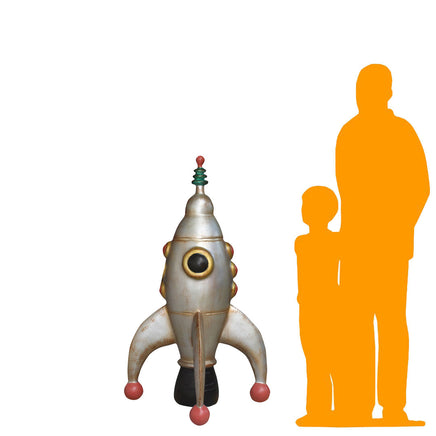 Toy Rocket Over Sized Statue - LM Treasures 