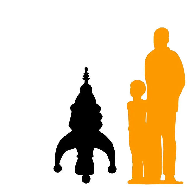 Blue Toy Rocket Over Sized Statue LM Treasures - T