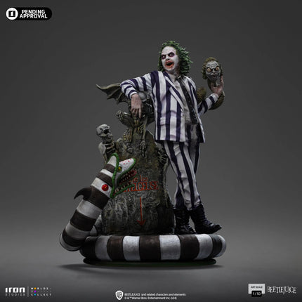 Beetlejuice from Beetlejuice Beetlejuice Statue Art Scale 1/10 Iron Studios LM Treasures - IR