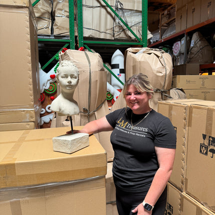 Diane Lady Bust on Base Statue