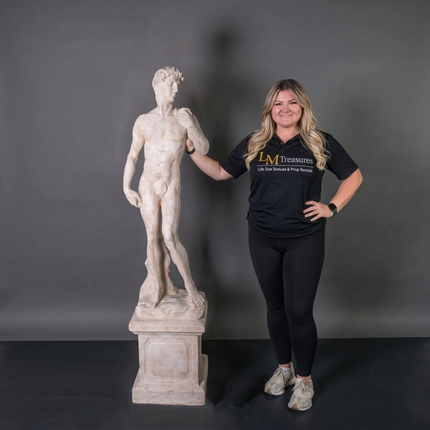 David on Base Life Size Statue LM Treasures - H