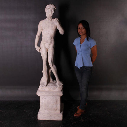 David on Base Life Size Statue
