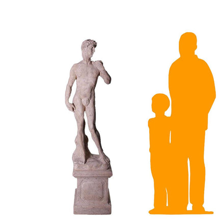 David on Base Life Size Statue