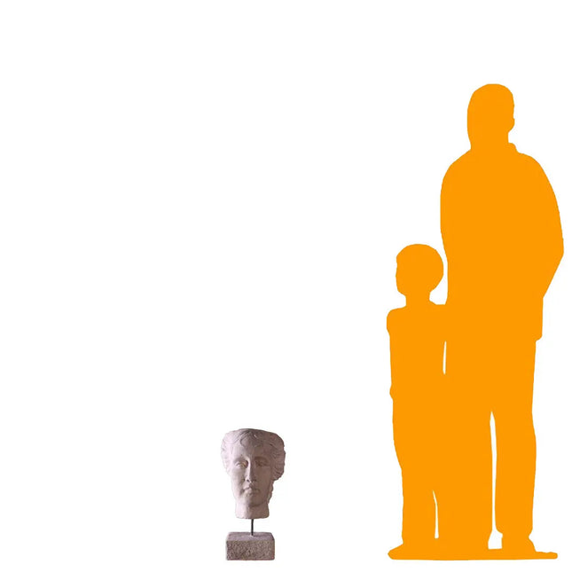 Aphrodite Head on Base Statue LM Treasures - H