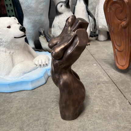 Female Torso Table Top Statue