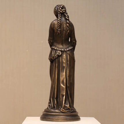 Small Medieval Lady Table Top Statue