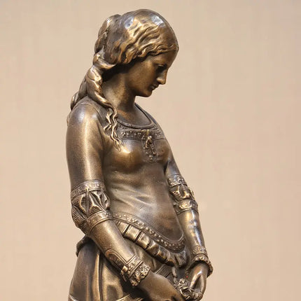 Small Medieval Lady Table Top Statue
