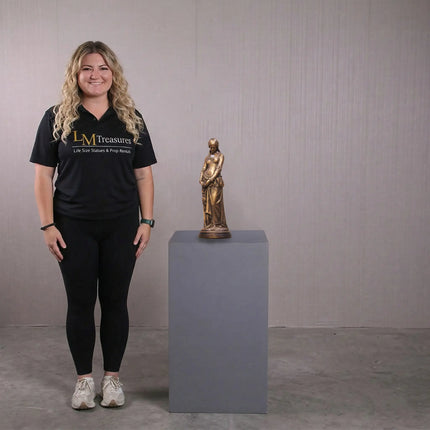 Small Medieval Lady Table Top Statue