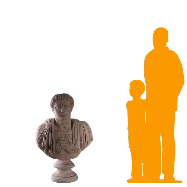 Gladiator Bust Life Size Statue LM Treasures - H