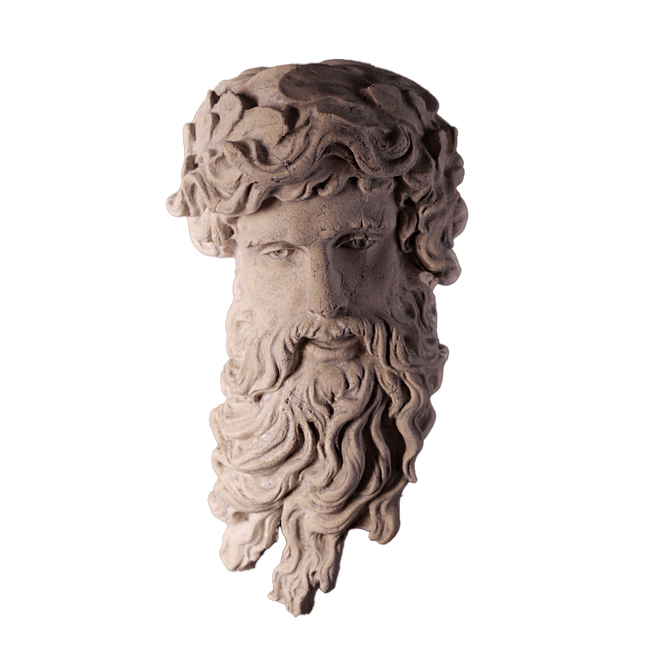 Hercules Stone Head Wall Decor Statue - LM Treasures 