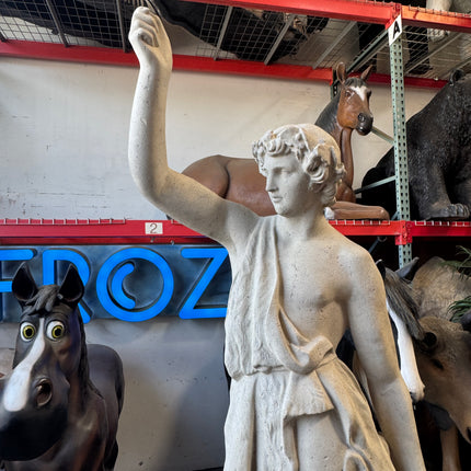 Lion Hunter On Base Life Size Statue