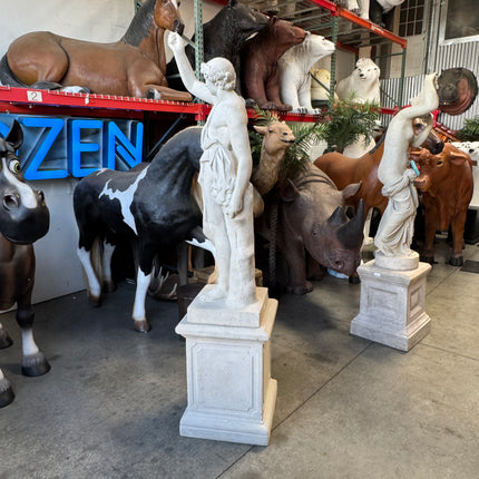 Lion Hunter On Base Life Size Statue