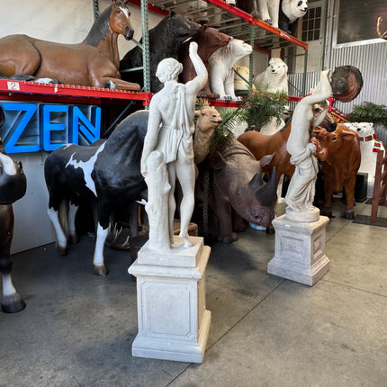 Lion Hunter On Base Life Size Statue