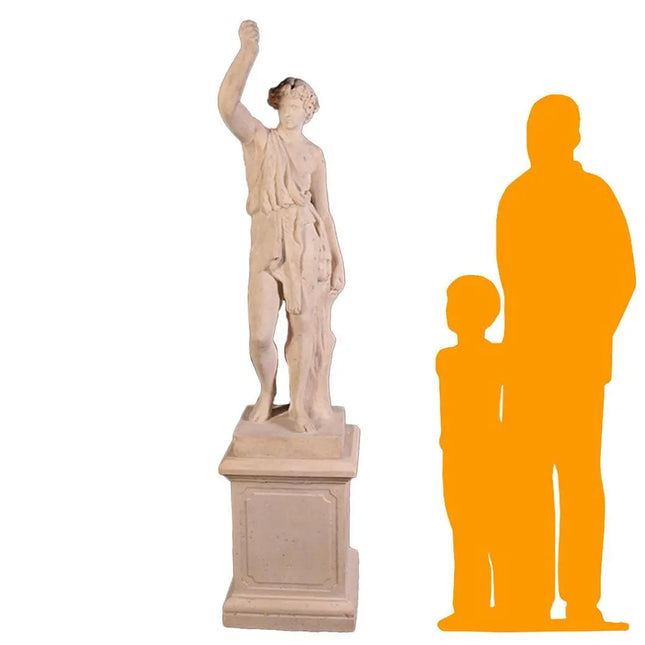 Lion Hunter On Base Life Size Statue LM Treasures - H