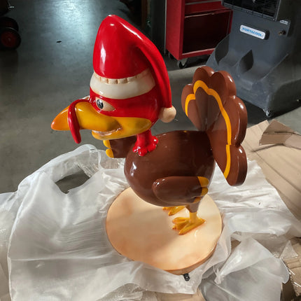 Comic Christmas Turkey Life Size Statue - LM Treasures