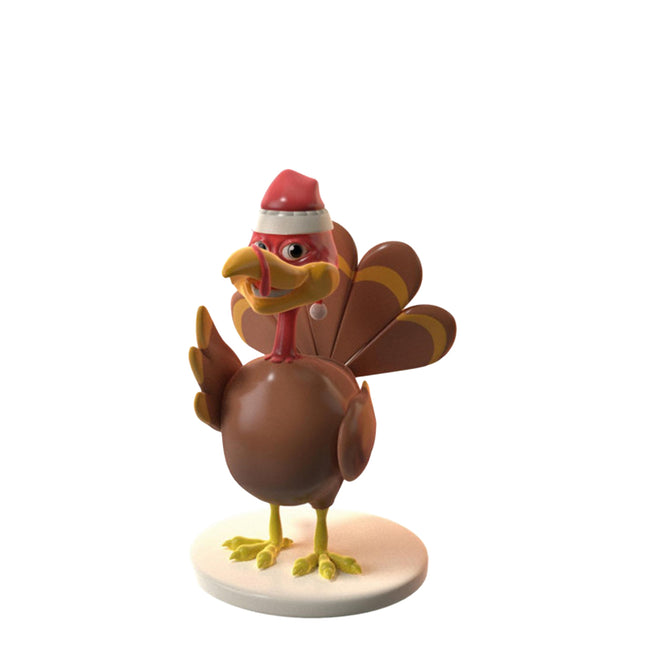 Comic Christmas Turkey Life Size Statue