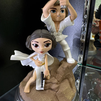 Luke & Leia Statue Star Wars MiniCo Iron Studios LM Treasures - IR