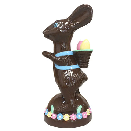 Chocolate Easter Bunny on Base Life Size Statue LM Treasures - T