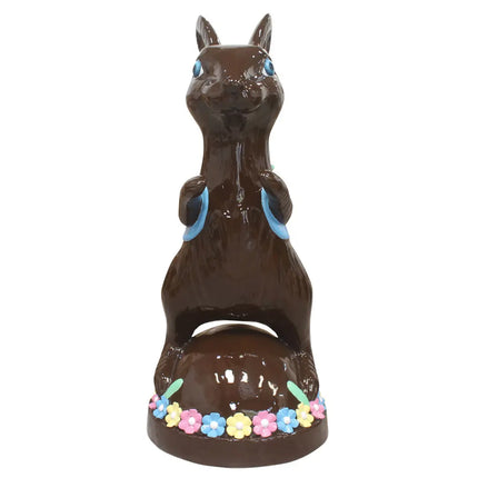 Chocolate Easter Bunny on Base Life Size Statue LM Treasures - T