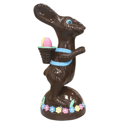 Chocolate Easter Bunny on Base Life Size Statue LM Treasures - T