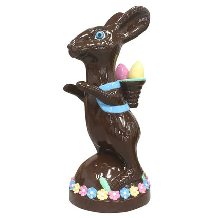 Chocolate Easter Bunny on Base Life Size Statue LM Treasures - T