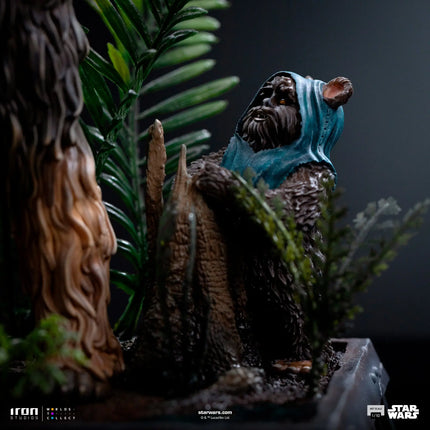 Star Wars Chewbacca and Tokkat Art Scale 1/10 Statue Iron Studios LM Treasures - IR