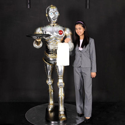 Android Robot Droid Butler Life Size Statue