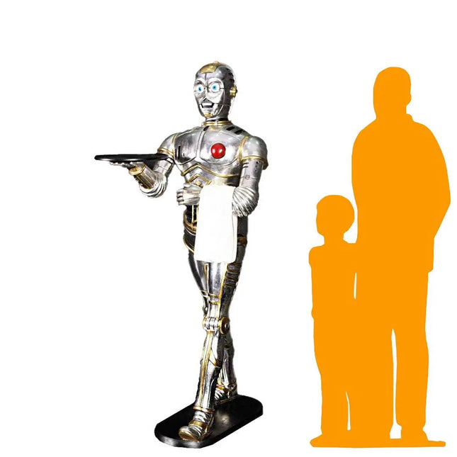 Android Robot Droid Butler Life Size Statue LM Treasures - H