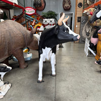 Large Holstein Cow Life Size Statue
