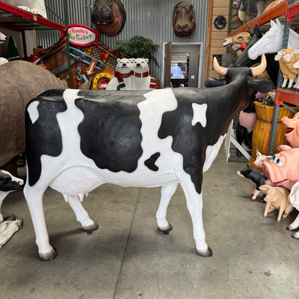 Large Holstein Cow Life Size Statue