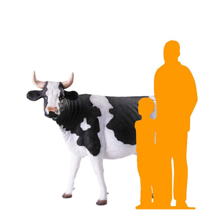 Large Holstein Cow Life Size Statue - LM Treasures 