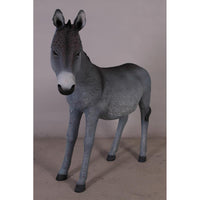 Gray Donkey No Basket Life Size Statue - LM Treasures 