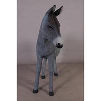 Gray Donkey No Basket Life Size Statue - LM Treasures 