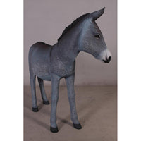 Gray Donkey No Basket Life Size Statue - LM Treasures 