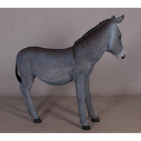 Gray Donkey No Basket Life Size Statue - LM Treasures 