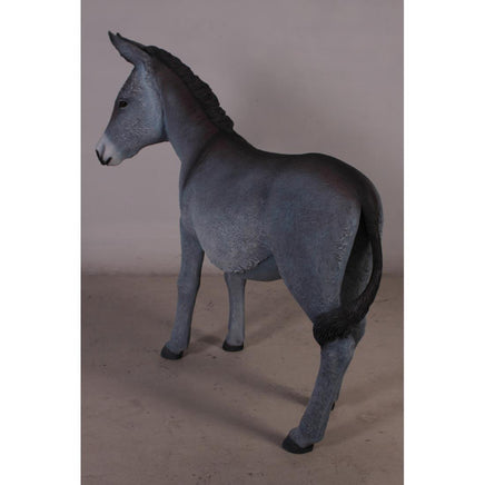 Gray Donkey No Basket Life Size Statue - LM Treasures 