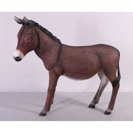 Brown Donkey No Basket Life Size Statue - LM Treasures 