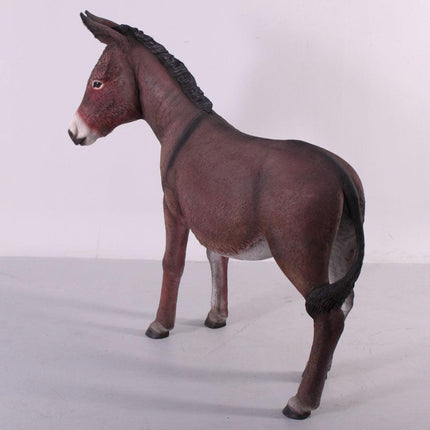 Brown Donkey No Basket Life Size Statue