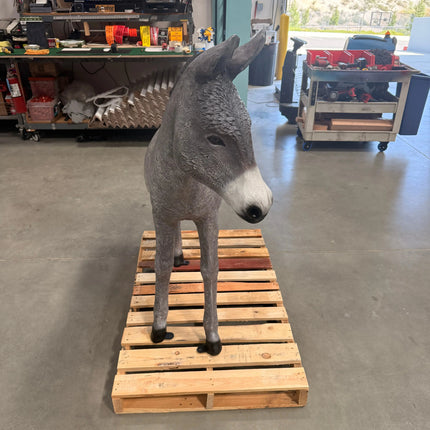 Gray Donkey No Basket Life Size Statue LM Treasures - H