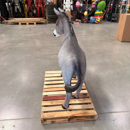 Gray Donkey No Basket Life Size Statue LM Treasures - H