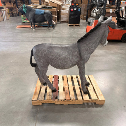 Gray Donkey No Basket Life Size Statue LM Treasures - H