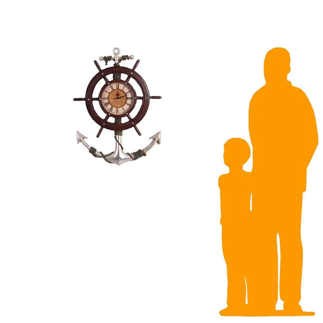 Anchor Clock Life Size Statue LM Treasures - H